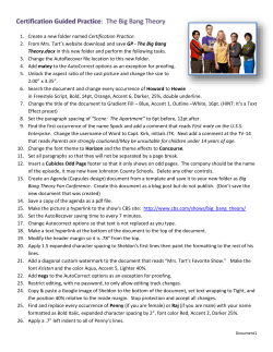 GP-The Big Bang Theory Instructions