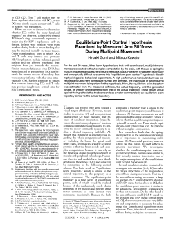Equilibrium-Point Control Hypothesis