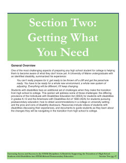 Section Two: Getting What You Need