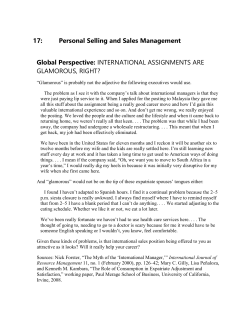 Preparing US Personnel for Foreign Assignments