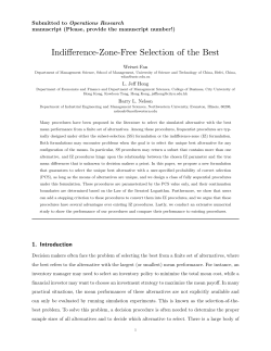 Indifference-Zone-Free Selection of the Best