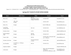 Department of Information Studies, College of Computing and