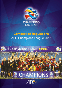 Asian Cup 2011 Regulations