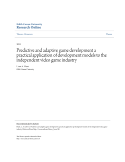 Predictive and adaptive game development a