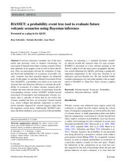 HASSET: a probability event tree tool to evaluate future volcanic