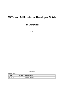 MiTV and MiBox Game Developer Guide