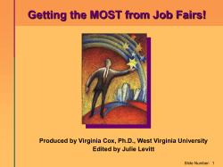 A job fair (or career fair) - Your Career: How to Make it Happen