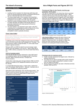 Economic Information - Isle of Wight Council