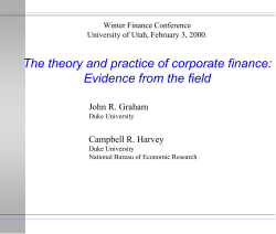 BA 351: Corporate Finance Set 11