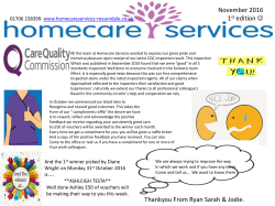 PowerPoint Presentation - Homecare Services Rossendale