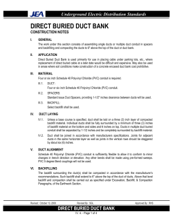 direct buried duct bank