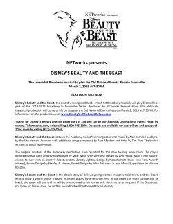 For immediate release - The Old National Events Plaza