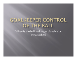 Goalkeeper possession