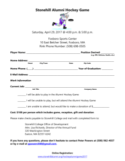 Stonehill Alumni Hockey Game