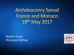 Archdeaconry of Gibraltar 4th May 2015