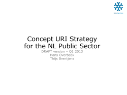 Concept URI Strategy for the NL Public Sector