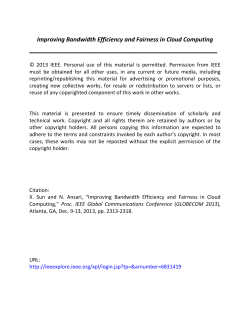 Improving Bandwidth Efficiency and Fairness in Cloud Computing