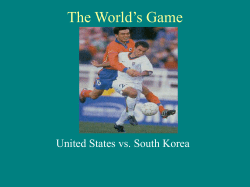 Soccer in Korea and US