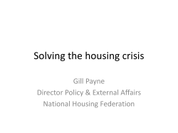Solving the Housing Crisis