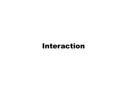 Additive interaction as