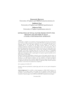 Emanuela Marrocu University of Cagliari and