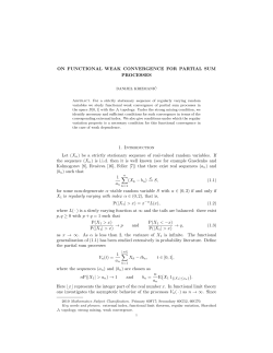 ON FUNCTIONAL WEAK CONVERGENCE FOR PARTIAL