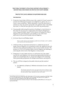 Michael Potter BL - PCO NI Caselaw