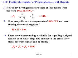 11.1C Finding the Number of Permutations&hellip;..