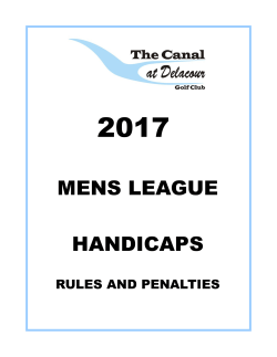 mens league handicaps - The Canal at Delacour Golf Course