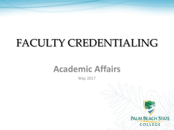 Faculty Credentialing Tutorial