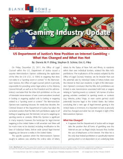 Gaming Industry Update