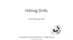 PAGS Hitting Drills - Palo Alto Girls Softball