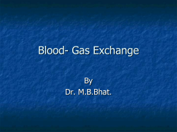 Blood- Gas Exchange
