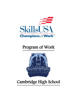 Sample POW for CEP Level 1