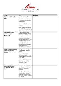 social media strategy template