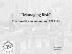 In play provision exposure to some degree of risk may be of benefit