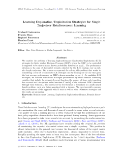 Learning Exploration/Exploitation Strategies for Single Trajectory