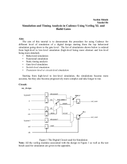 Simulation and Timing
