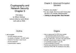 Cryptography and Network Security Chapter 5