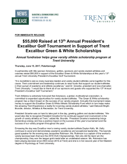 55000 Raised at 13th Annual President`s Excalibur