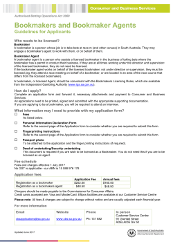Bookmakers and Bookmaker Agents