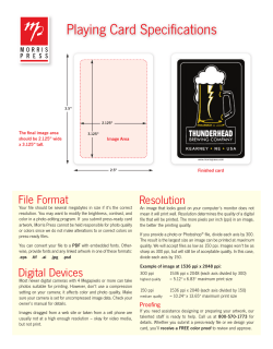 Playing Card Guidelines