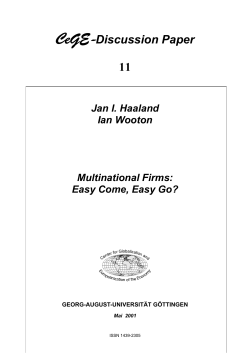 CeGE-Discussion Paper 11