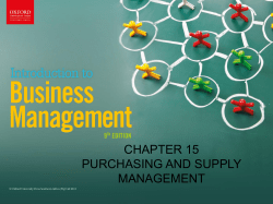 Purchasing management