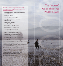 The Code of Good Shooting Practice 2008