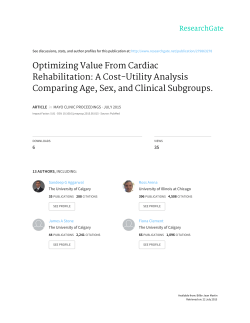 Optimizing value from cardiac rehabilitation: A cost-utility
