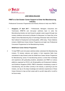 PMETs to Get Greater Career Support to Enter the