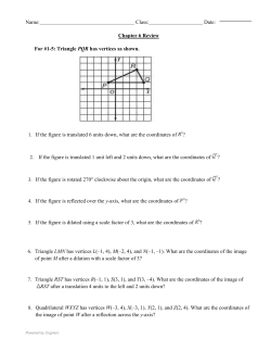 Name: Class: Date: Chapter 6 Review For #1