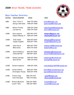 BYSA TRAVEL TEAM COACHES 2006