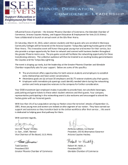 Influential forces of patriots &ndash; the Greater Phoenix Chamber of